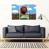 Irish Setter Dog Print-5 Piece Framed Canvas- Free Shipping-Paww-Printz-Merchandise