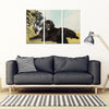 Newfoundland Dog Print-5 Piece Framed Canvas- Free Shipping-Paww-Printz-Merchandise