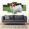 Papillon Dog Print New 5 Piece Framed Canvas- Free Shipping-Paww-Printz-Merchandise
