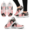 Thoroughbred Horse Print (Black/White) Running Shoes For Women-Free Shipping-Paww-Printz-Merchandise