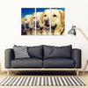 Labrador Retriever Print- Piece Framed Canvas- Free Shipping-Paww-Printz-Merchandise