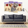 Yorkshire Terrier (Yorkie) Print-5 Piece Framed Canvas- Free Shipping-Paww-Printz-Merchandise