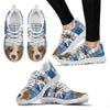 Beagle With 3D Blocks Print Running Shoes For Women-Free Shipping-Paww-Printz-Merchandise