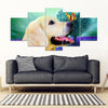 Golden Retriever 5 Piece Framed Canvas- Free Shipping-Paww-Printz-Merchandise