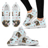 Leonberger With Red White dots Print Running Shoes For Women-Free Shipping-Paww-Printz-Merchandise