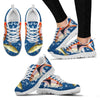 Seluang Fish (Rasbora) Print Christmas Running Shoes For Women- Free Shipping-Paww-Printz-Merchandise
