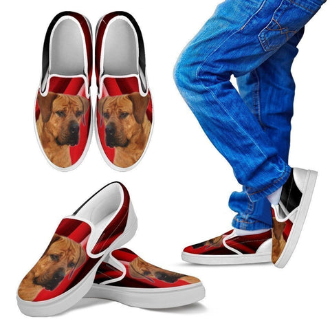 Tosa Inu Print Slip Ons For Kids- Express Shipping-Paww-Printz-Merchandise