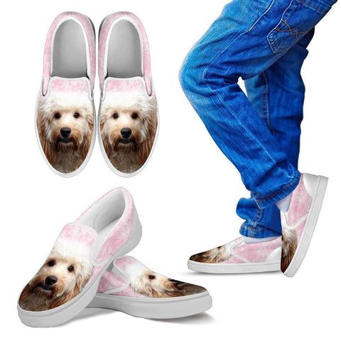Cockapoo Print Slip Ons For Kids- Express Shipping-Paww-Printz-Merchandise
