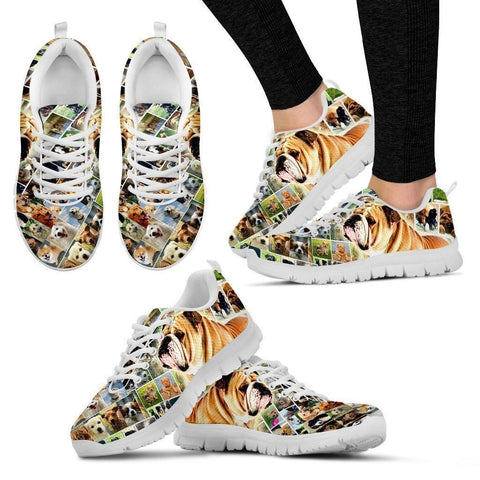 Lovely Bulldog Print-Running Shoes For Women-Express Shipping-Paww-Printz-Merchandise