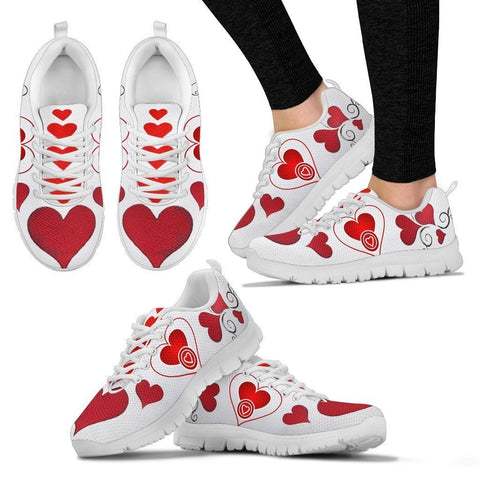 Valentine's Day Special-Heart Print Running Shoes For Women-Free Shipping-Paww-Printz-Merchandise