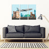 Happy Cats Print-5 Piece Framed Canvas- Free Shipping-Paww-Printz-Merchandise