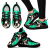 Boston Terrier Paws Print (Black/White) Running Shoes For Women-Free Shipping-Paww-Printz-Merchandise