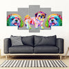 Colorful Shih Tzu 5 Piece Framed Canvas- Free Shipping-Paww-Printz-Merchandise