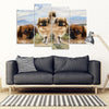 Tibetan Spaniel Print-5 Piece Framed Canvas- Free Shipping-Paww-Printz-Merchandise
