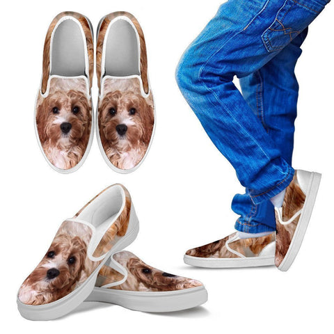 Cavapoo Print Slip Ons For Kids- Express Shipping-Paww-Printz-Merchandise