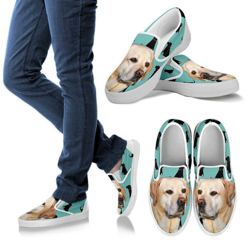Labrador Print Slip Ons For Women- Express Shipping-Paww-Printz-Merchandise