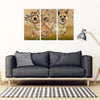 Norwich Terrier Print-5 Piece Framed Canvas- Free Shipping-Paww-Printz-Merchandise