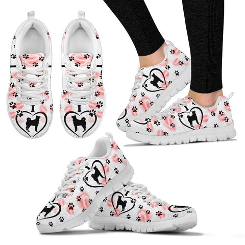 Valentine's Day Special-Norwegian Elkhound Print Running Shoes For Women-Free Shipping-Paww-Printz-Merchandise
