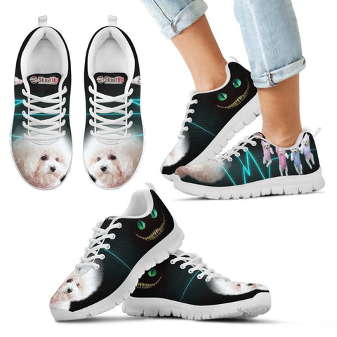 Bichon Frise Halloween Print Running Shoes For Kids- Free Shipping-Paww-Printz-Merchandise