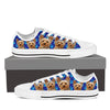 Yorkshire Print (White) Low Top Canvas Shoes For Women-Express Shipping-Paww-Printz-Merchandise