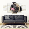 Laughing Pug Print Piece Framed Canvas- Free Shipping-Paww-Printz-Merchandise
