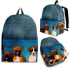 Boxer Dog Print Backpack- Express Shipping-Paww-Printz-Merchandise