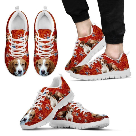 Cute Drever Dog Print Sneakers For Men(White/Black)- Express Shipping-Paww-Printz-Merchandise