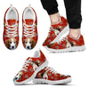Cute Drever Dog Print Sneakers For Men(White/Black)- Express Shipping-Paww-Printz-Merchandise