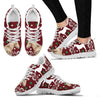 Belgian horse Print Christmas Running Shoes For Women-Free Shipping-Paww-Printz-Merchandise
