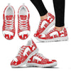 American Yorkshire Pig Print Christmas Running Shoes For Women- Free Shipping-Paww-Printz-Merchandise