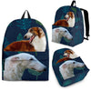 Borzoi Dog Print Backpack-Express Shipping-Paww-Printz-Merchandise