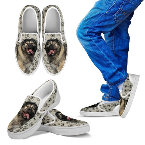 Caucasian Shepherd Dog Print Slip Ons For Kids-Express Shipping-Paww-Printz-Merchandise