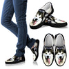 Alaskan Malamute Dog Print Slip Ons (Black) For Women- Express Shipping-Paww-Printz-Merchandise