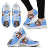 German Shorthaired Pointer Dog Print Christmas Running Shoes For Women- Free Shipping-Paww-Printz-Merchandise