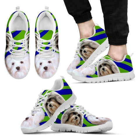 White Lowchen Dog Running Shoes For Men-Free Shipping-Paww-Printz-Merchandise