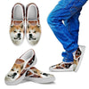 Akita Dog Print Slip Ons For Kids- Express Shipping-Paww-Printz-Merchandise