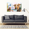 Airedale Terrier Print- Piece Framed Canvas- Free Shipping-Paww-Printz-Merchandise
