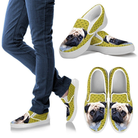 Pug Print-Slip Ons For Women-Express Shipping-Paww-Printz-Merchandise