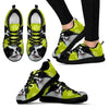 Paws Print Japanese Chin (Black/White) Running Shoes For Women-Express Delivery-Paww-Printz-Merchandise
