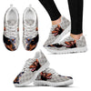 German Pinscher Dog Print-(Black/White) Running Shoes For Women-Express Shipping-Paww-Printz-Merchandise