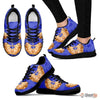 Golden Hamster Print (Black/White) Running Shoes For Women-Free Shipping-Paww-Printz-Merchandise