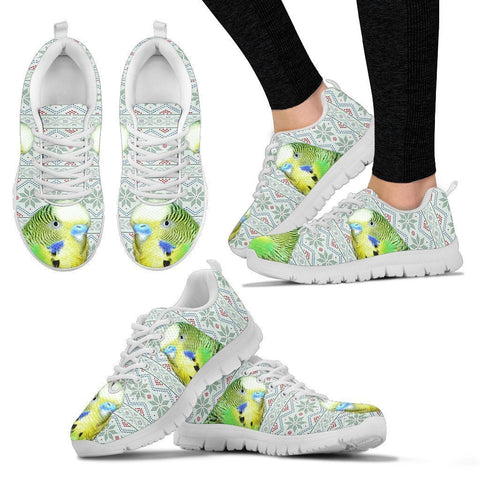 Budgerigar Parrot Print Christmas Running Shoes For Women-Free Shipping-Paww-Printz-Merchandise