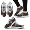 Rottweiler On Black-Women's Running Shoes-Free Shipping-Paww-Printz-Merchandise