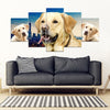 Labrador Retriever Print- Piece Framed Canvas- Free Shipping-Paww-Printz-Merchandise