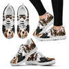 Basset Hound-Dog Running Shoes For Women-Free Shipping-Paww-Printz-Merchandise