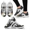 Whippet On Black-Women's Running Shoes-Free Shipping-Paww-Printz-Merchandise