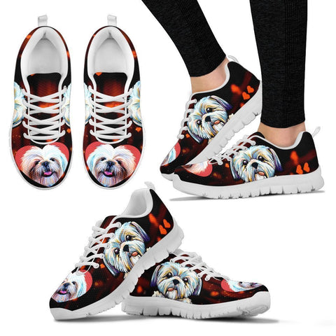Valentine's Day Special-Cute Shih Tzu Dog Print Running Shoes For Women-Free Shipping-Paww-Printz-Merchandise