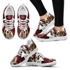 Paws Print Basset Hound (Black/White) Running Shoes For Women-Express Delivery-Paww-Printz-Merchandise