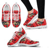 Ossabaw Island Pig Print Christmas Running Shoes For Women- Free Shipping-Paww-Printz-Merchandise