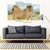 Chow Chow Dog Print-5 Piece Framed Canvas- Free Shipping-Paww-Printz-Merchandise